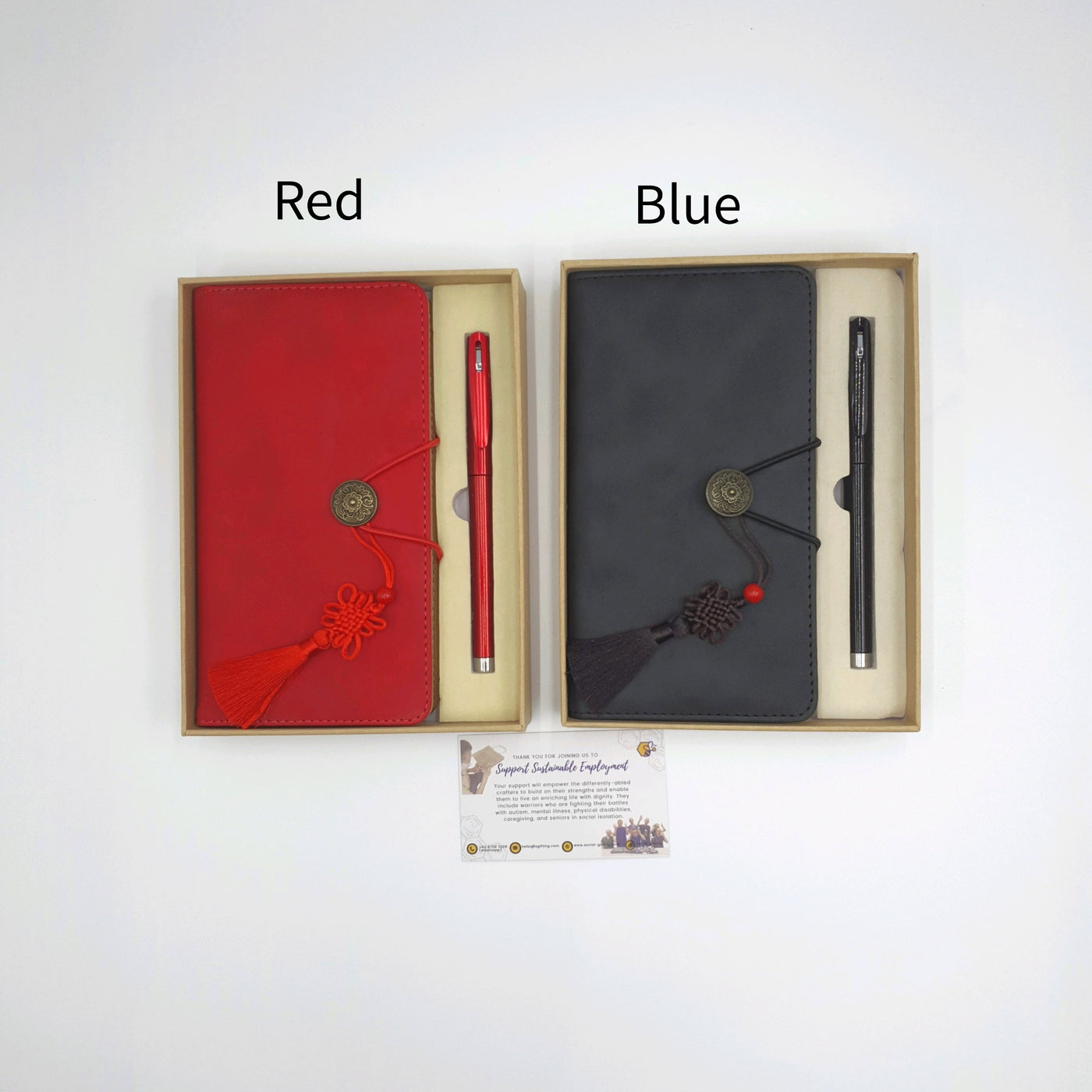 A6 PU Leather Journal with Pen and Box