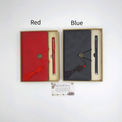 A6 PU Leather Journal with Pen and Box