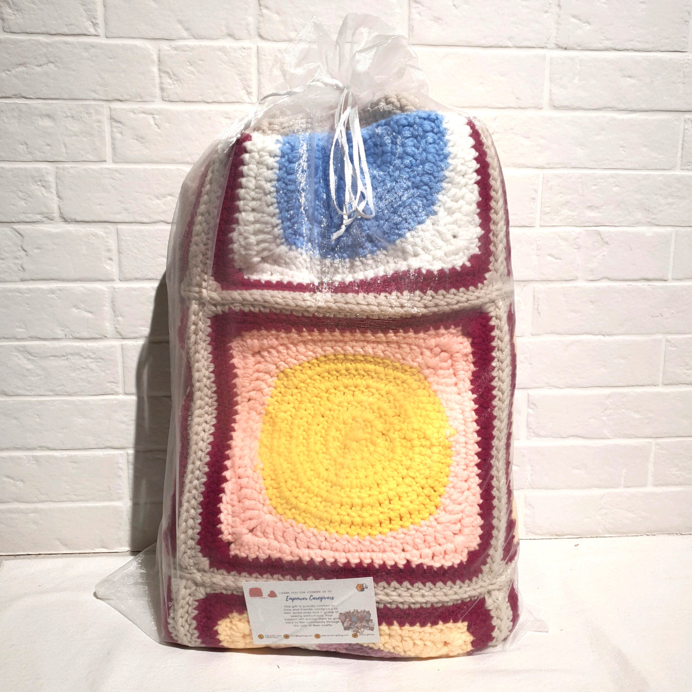 Hand-Crocheted Granny Square Blanket