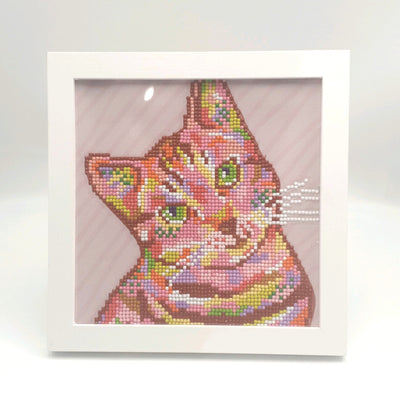 Cat Diamond Art Frame 23 x 23cm