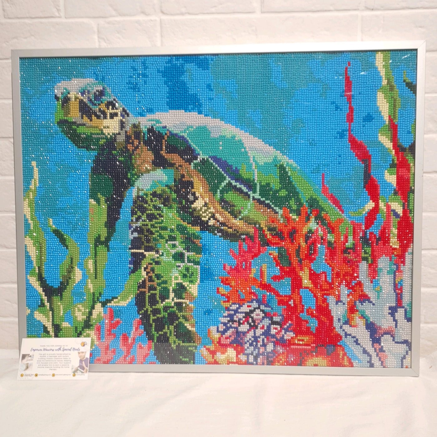 Turtle Diamond Art with Frame