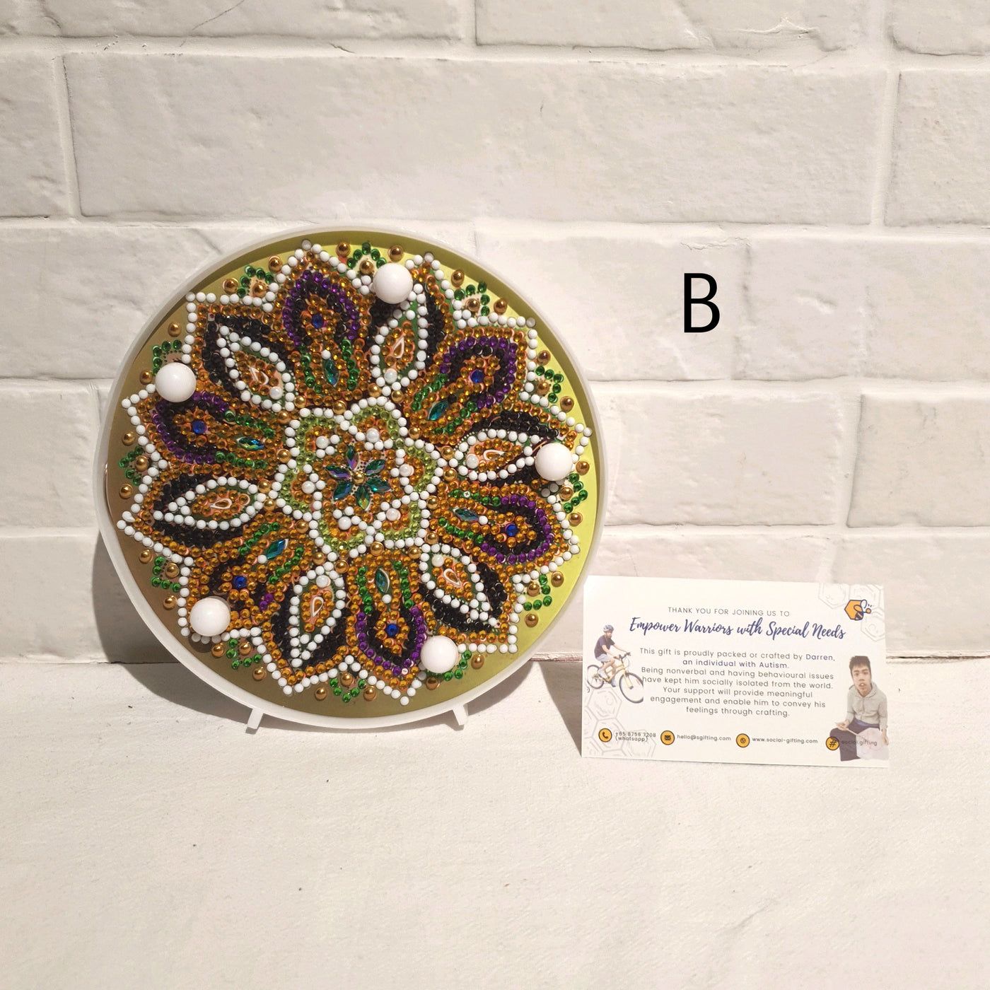 15x15 Mandala Diamond Art Light