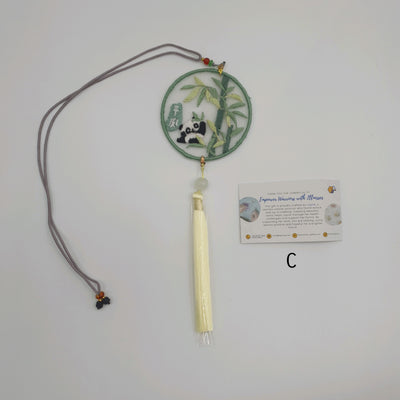 Dual Sides Embroidery Hanging Accessory (Large)