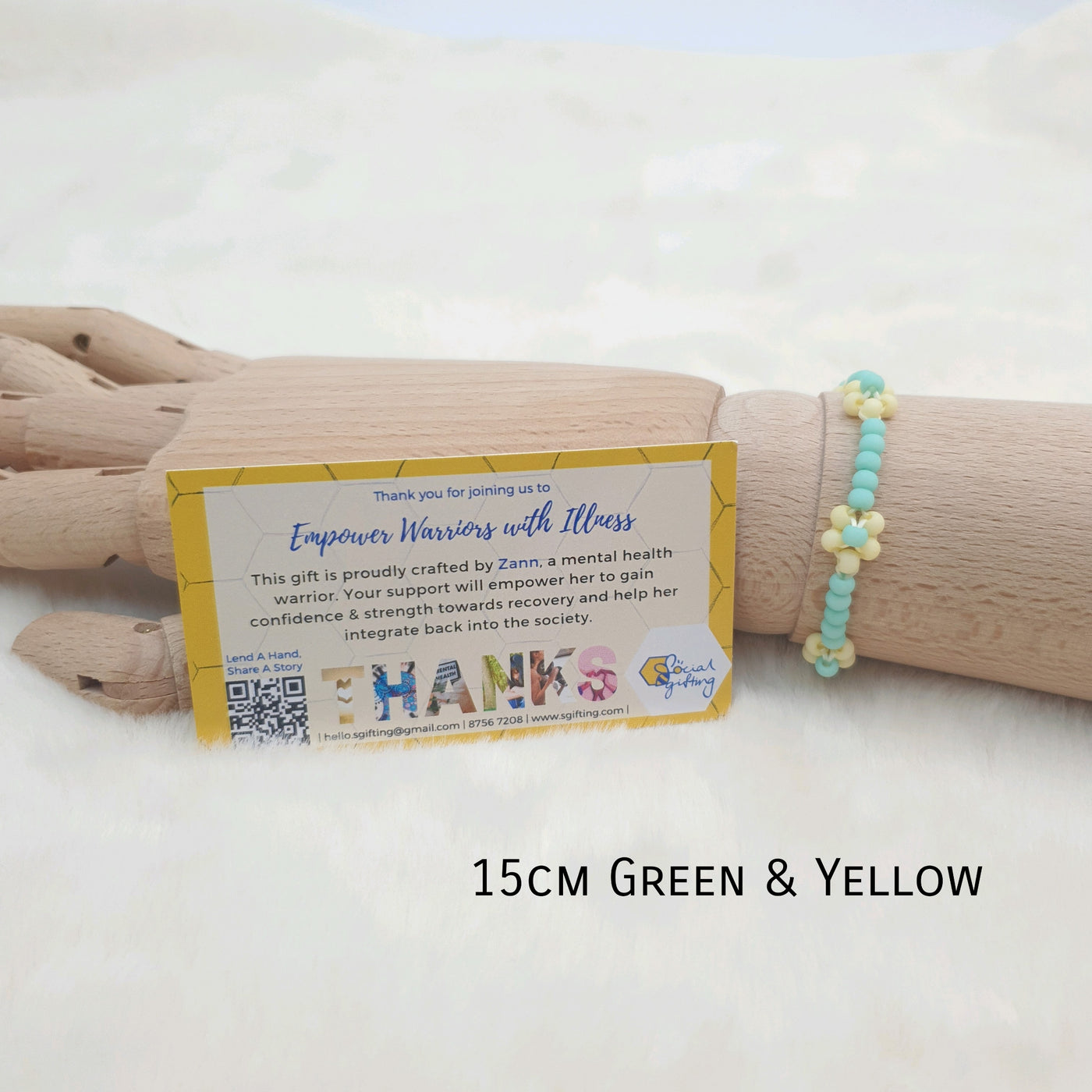 Beaded Pastel Flower Bracelet