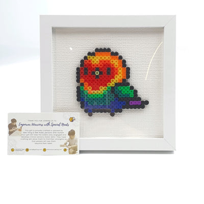 Hama Beads with Wooden Frame (17cm x 17cm)