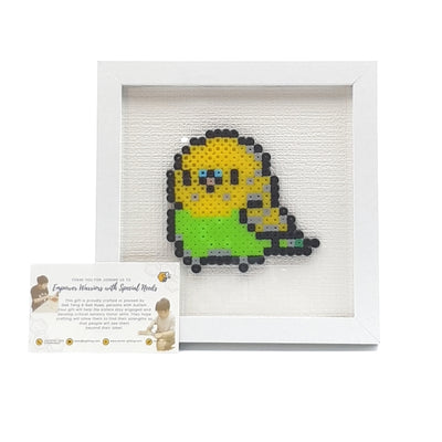 Hama Beads with Wooden Frame (17cm x 17cm)