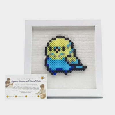 Hama Beads with Wooden Frame (17cm x 17cm)
