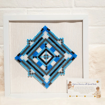 Assorted Hama Beads with Wooden Frame (20 x 20cm)