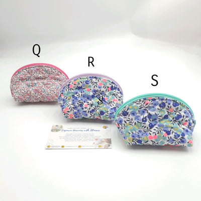 Half Moon Liberty Quilted Pouch (Small)