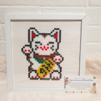 Assorted Hama Beads with Wooden Frame (20 x 20cm)