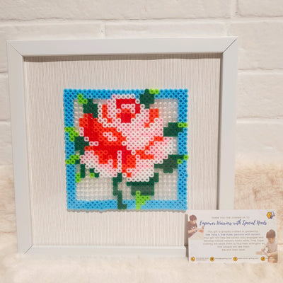 Assorted Hama Beads with Wooden Frame (20 x 20cm)