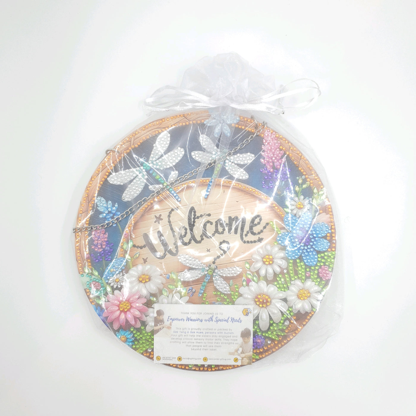 Hanging Flower Diamond Art - Welcome
