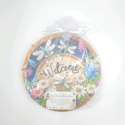 Hanging Flower Diamond Art - Welcome
