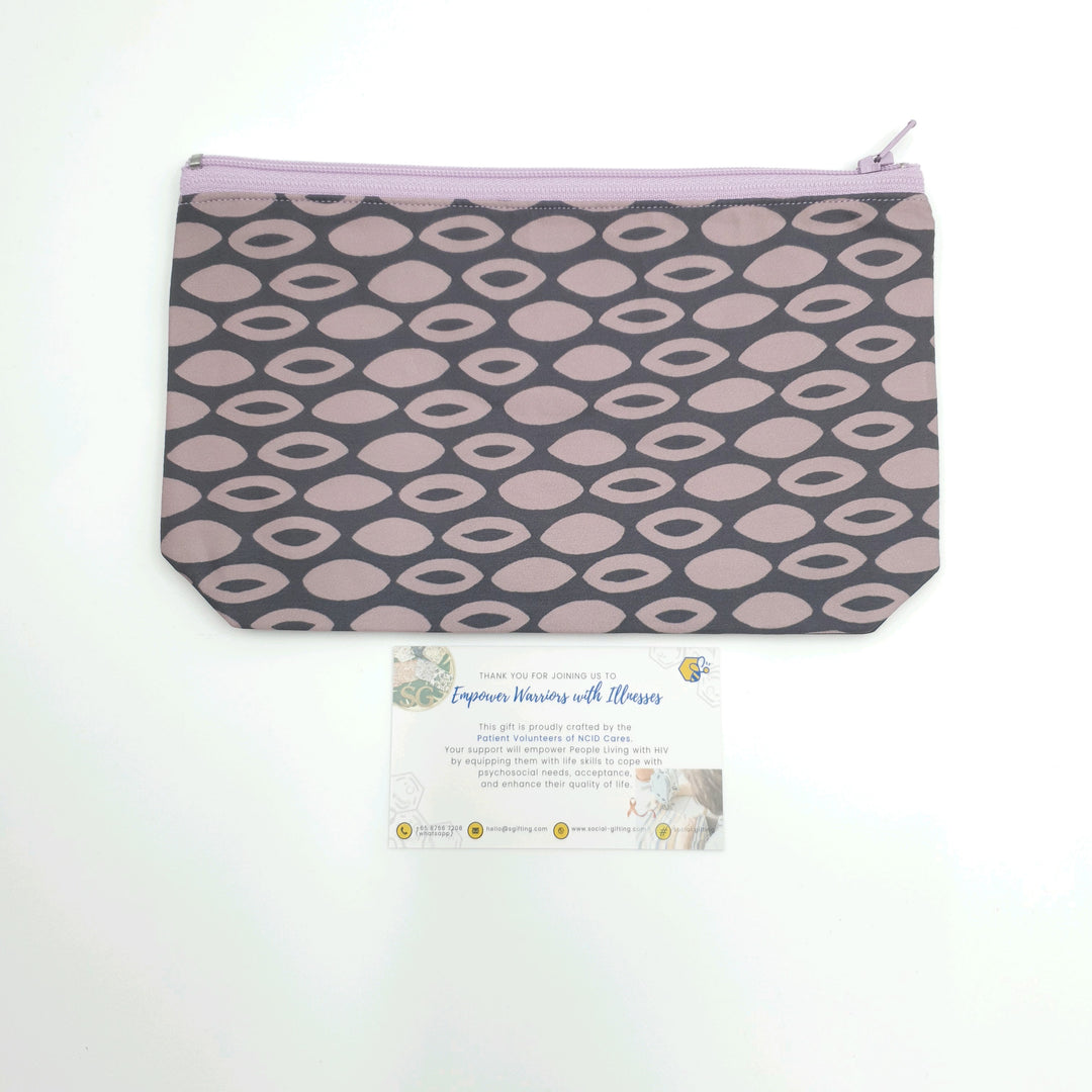 Non-Quilted Italian Fabric Pouch
