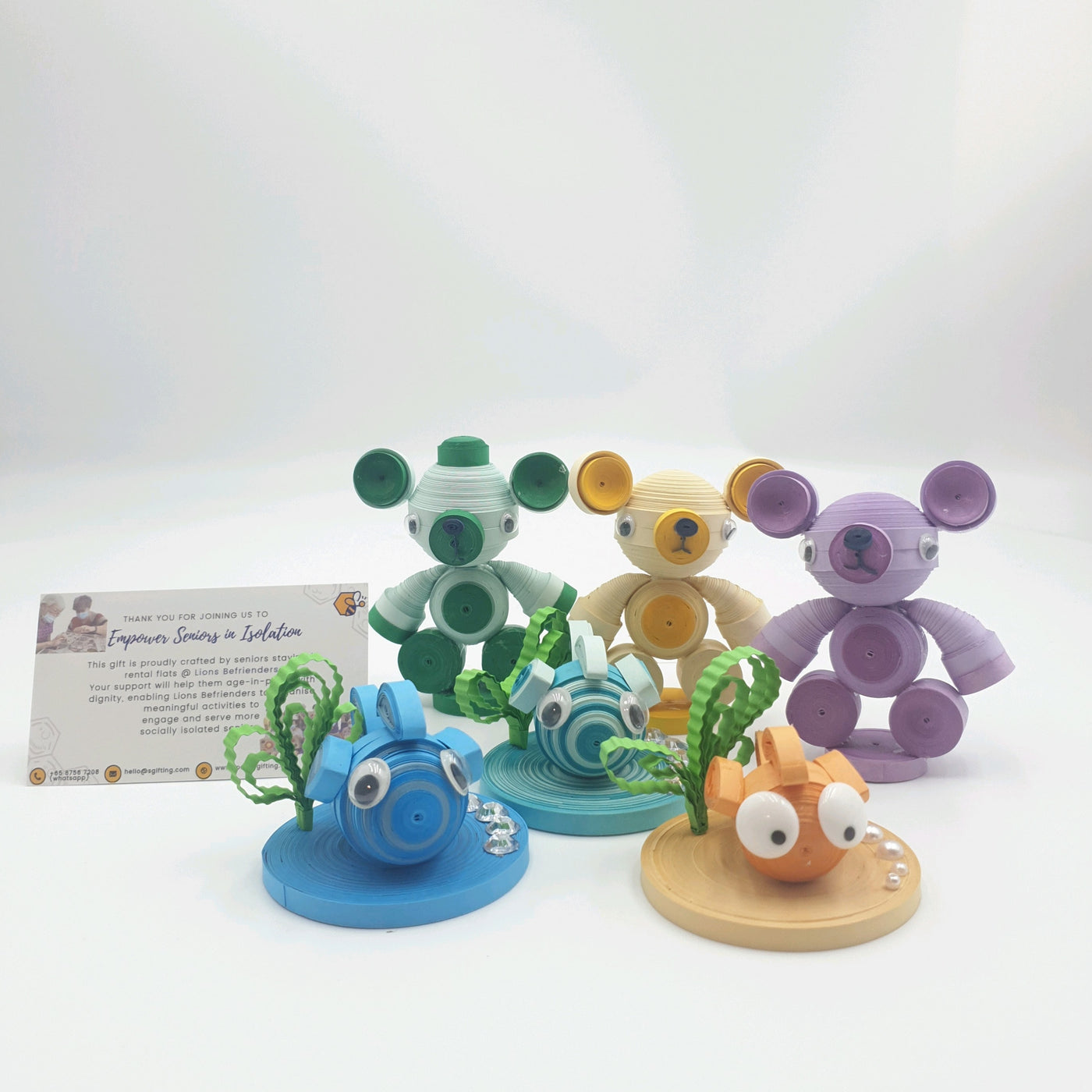 Animal Paper Quilling Figurines