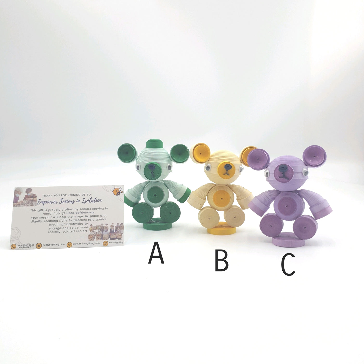 Animal Paper Quilling Figurines