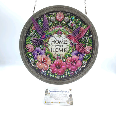 Hanging Flower Diamond Art - Welcome