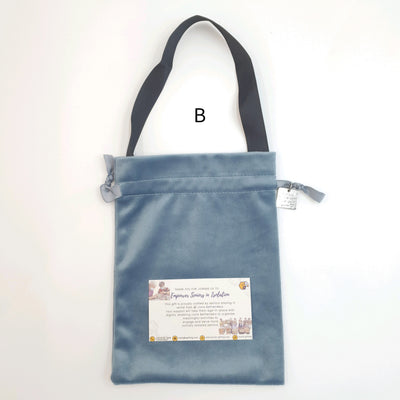 Velvet Lunch Bag with Charm