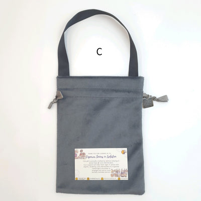 Velvet Lunch Bag with Charm