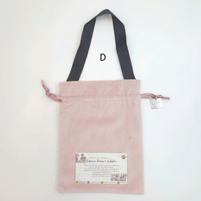 Velvet Lunch Bag with Charm