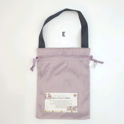 Velvet Lunch Bag with Charm