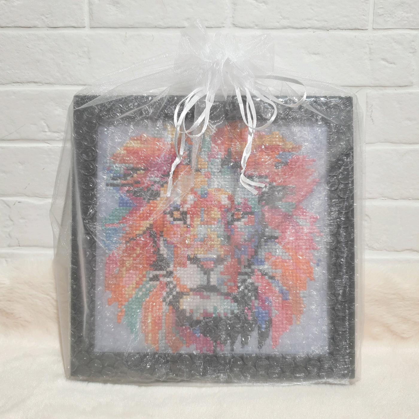 Lion Diamond Art Frame 23 x 23cm