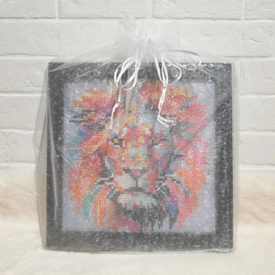Lion Diamond Art Frame 23 x 23cm