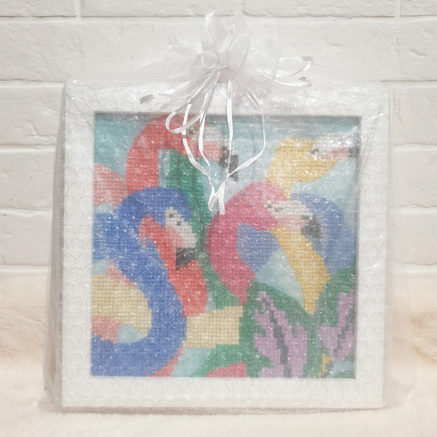 Flamingo Diamond Art Frame 23 x 23cm