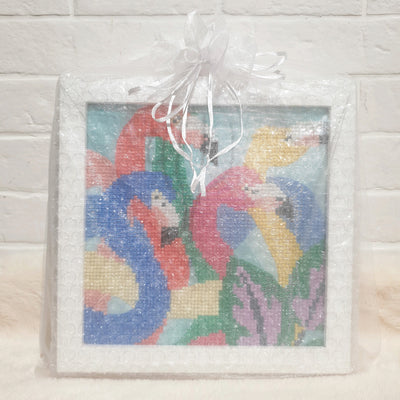 Flamingo Diamond Art Frame 23 x 23cm