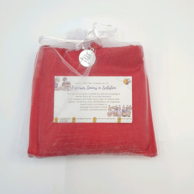 Square Nylon Eco Bag with Motivational Charm