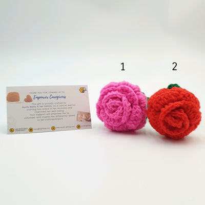 Crocheted Teacup Rose