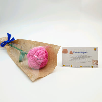 Crocheted Teacup Rose
