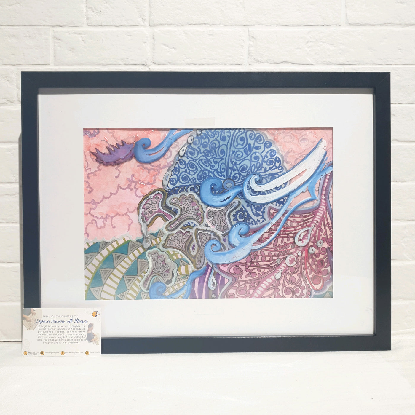 Assorted Hand-drawn Art with Frame (30 x 40)