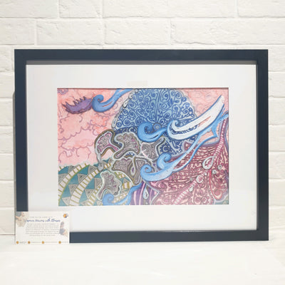 Assorted Hand-drawn Art with Frame (30 x 40)