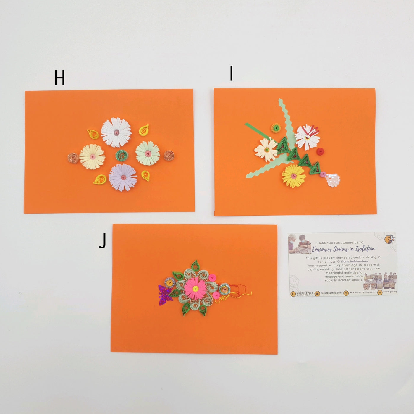 Flower Paper Quilling Greeting Card