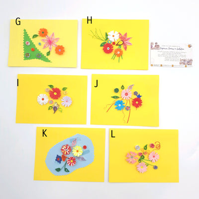 Flower Paper Quilling Greeting Card