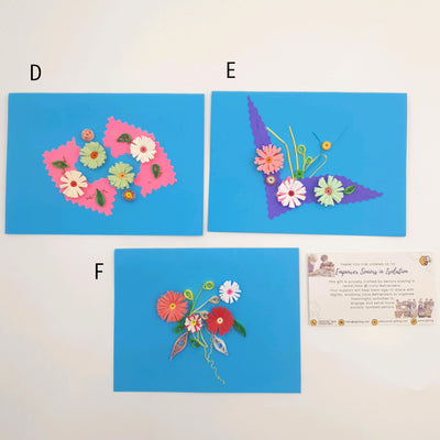 Flower Paper Quilling Greeting Card