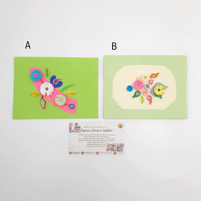 Flower Paper Quilling Greeting Card
