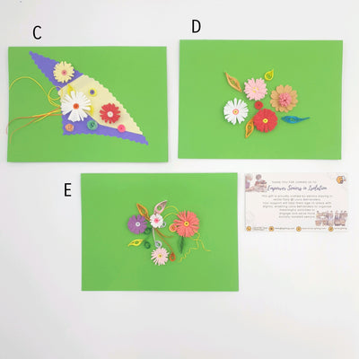Flower Paper Quilling Greeting Card
