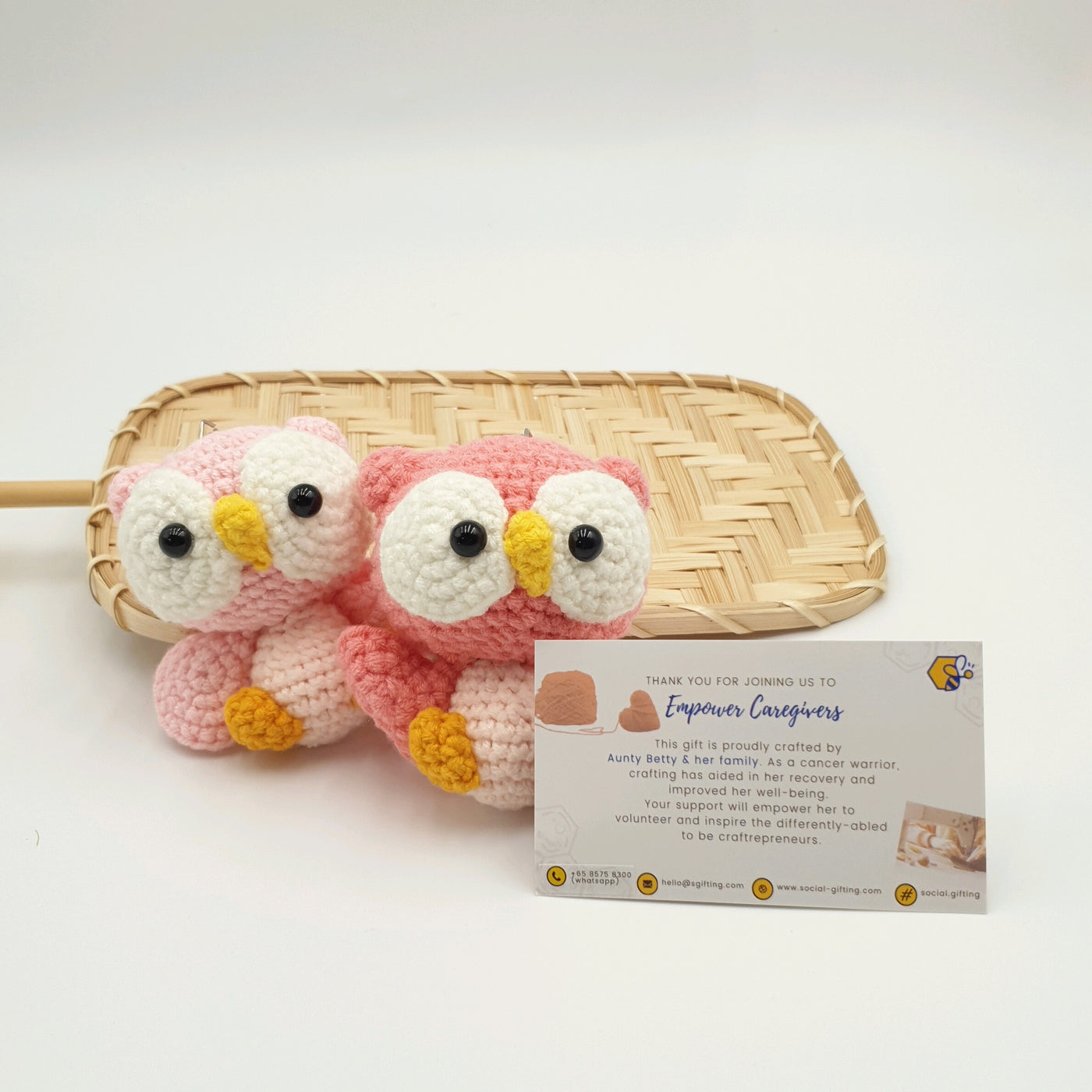 Hand Crocheted Owl Keyring