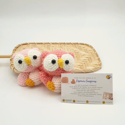 Hand Crocheted Owl Keyring