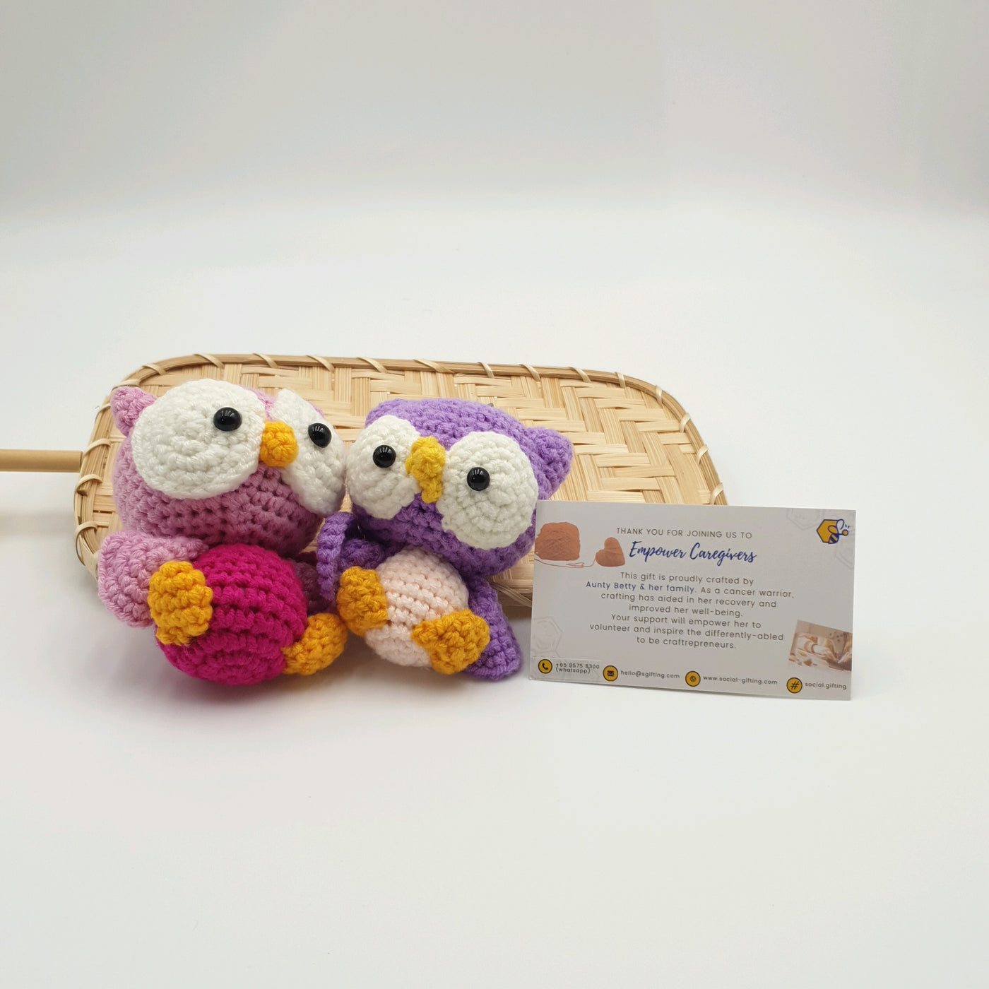 Hand Crocheted Owl Keyring