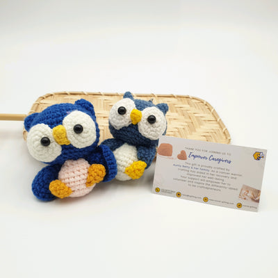 Hand Crocheted Owl Keyring