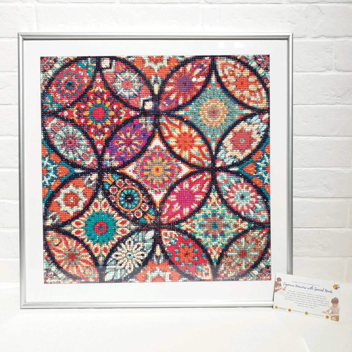 Mandala Flower Diamond Art 40cm x 40cm