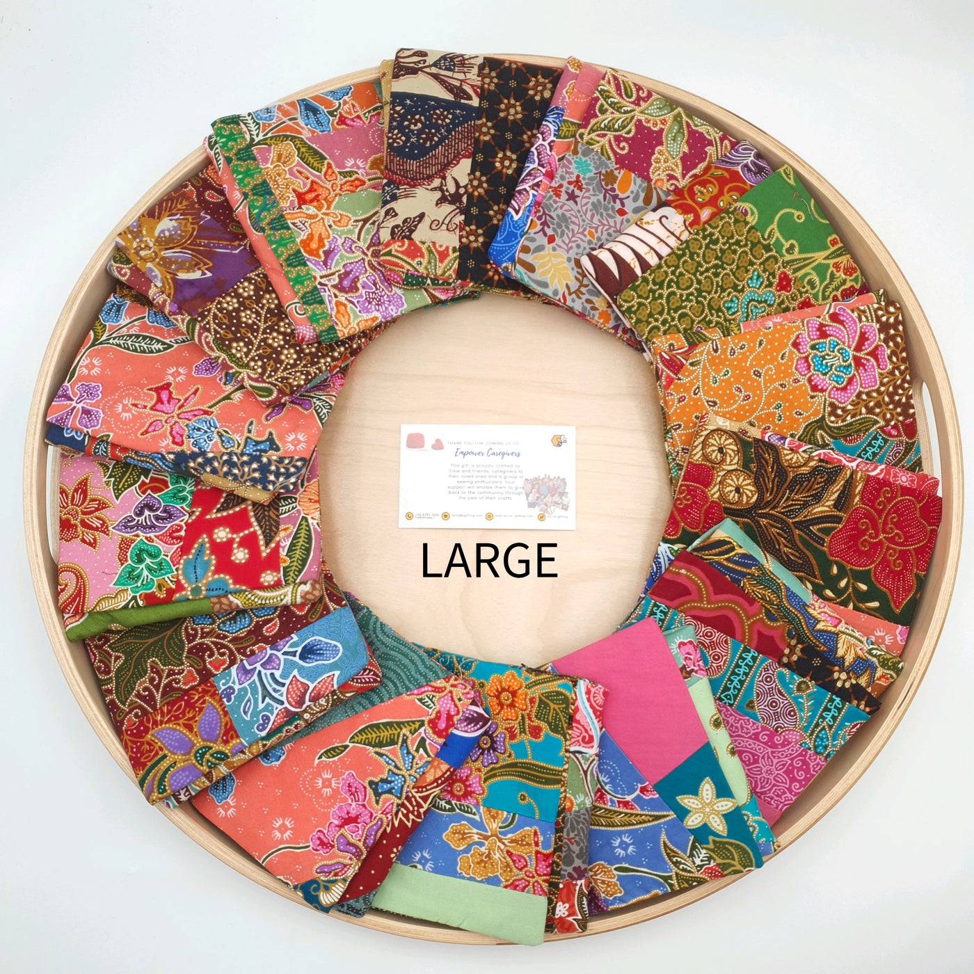 Handsewn Fabric Batik Tissue Cover