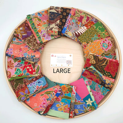 Handsewn Fabric Batik Tissue Cover