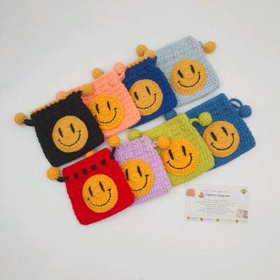 Crochet Drawstring Pouch