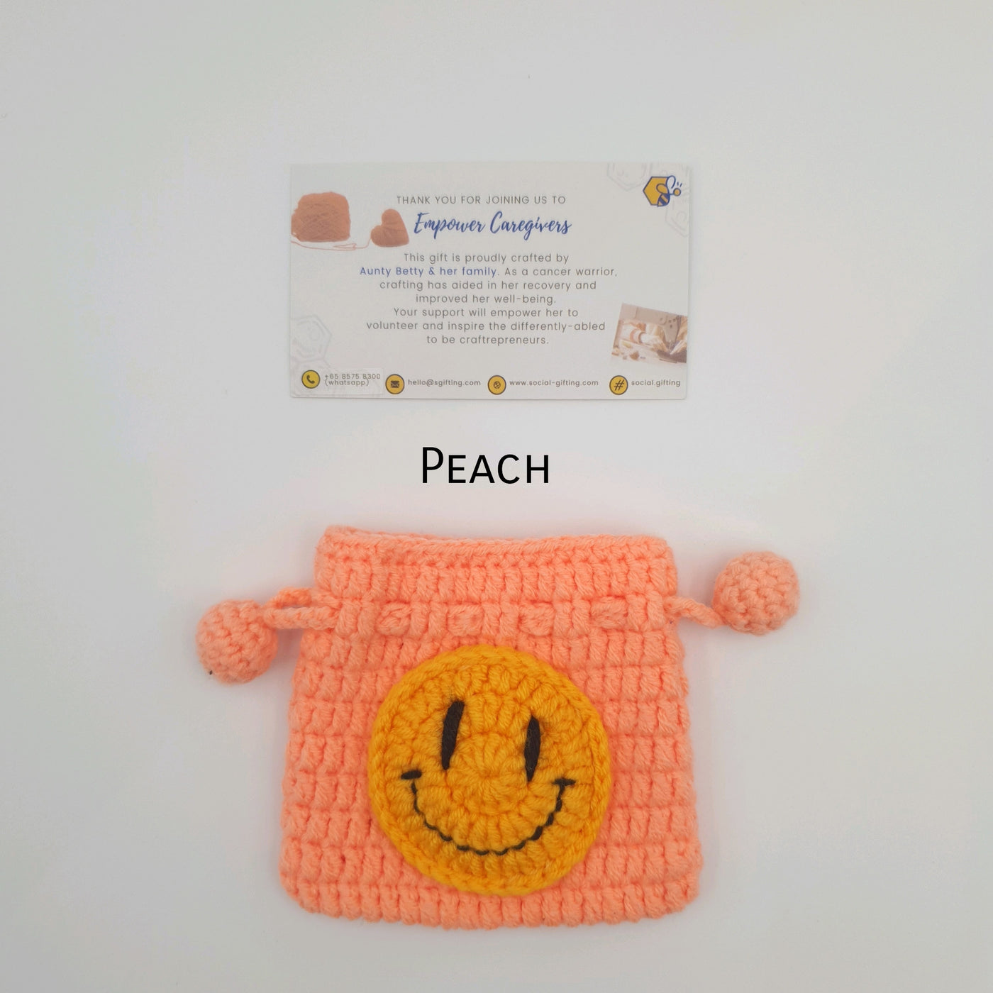 Crochet Drawstring Pouch