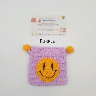 Crochet Drawstring Pouch