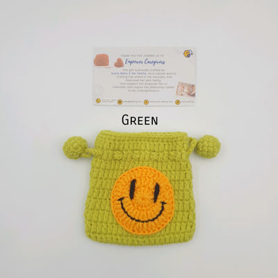 Crochet Drawstring Pouch